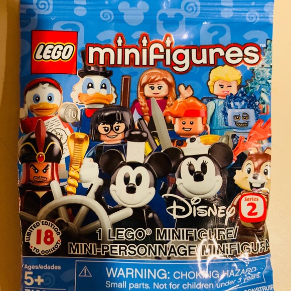 Disney Lego Other - Lot of 77 Disney LEGO series 2 mini fig grab bags.